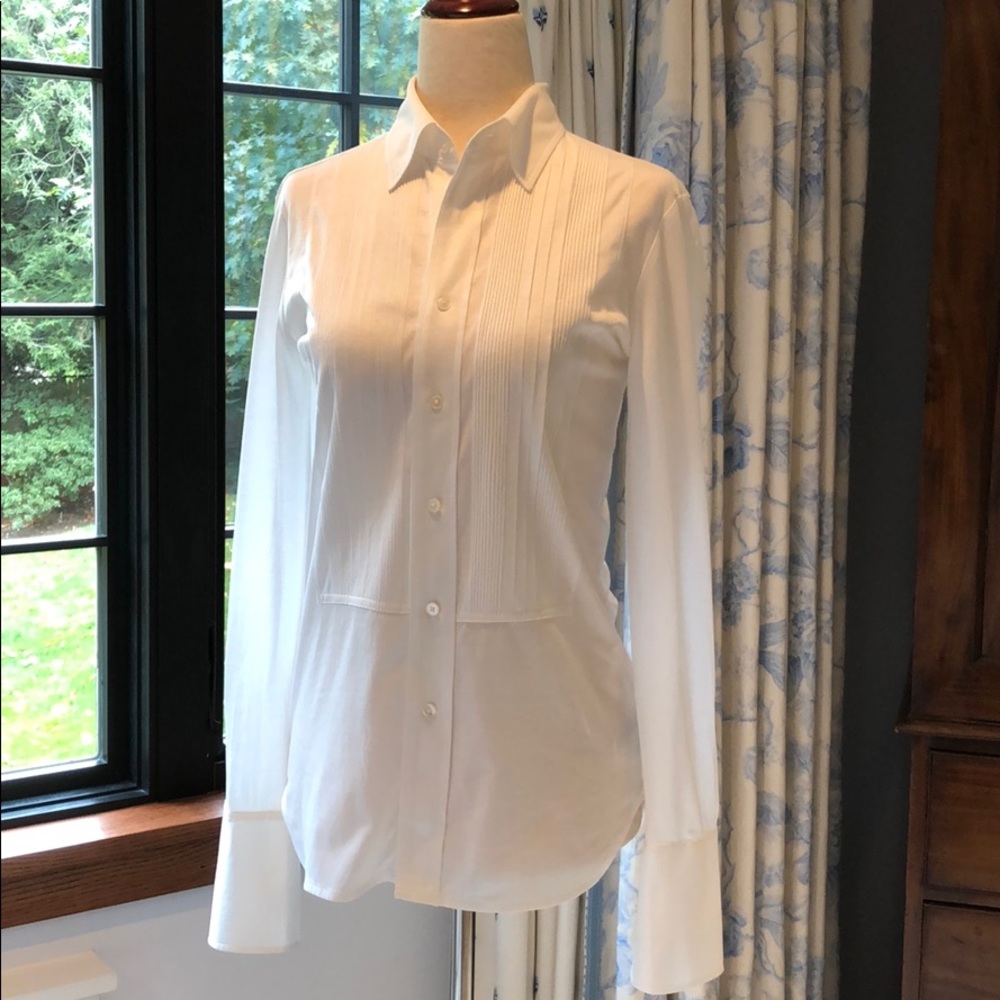 Ralph Lauren Black Label Tuxedo Shirt, XS FLAWLESS